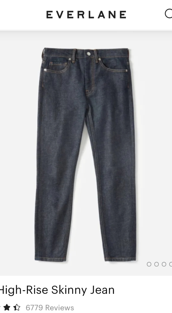 Everlane "The high rise skinny" jean